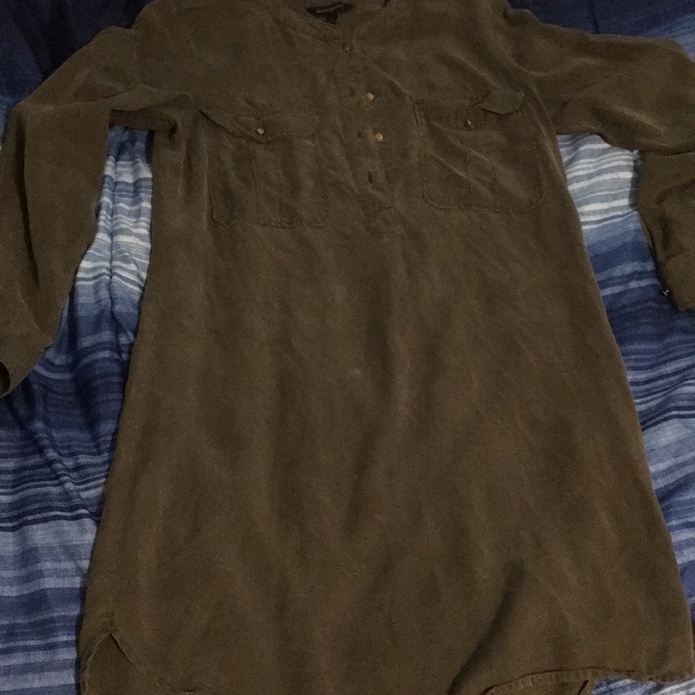 army green dress